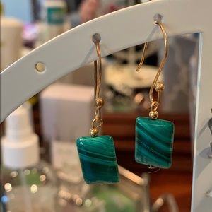NWOT Green/Turquoise Dangle Earrings